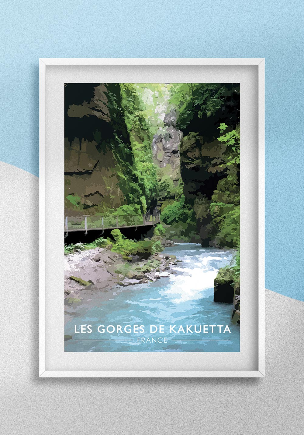 Poster les Gorges de Kakuetta Amazonie Basque Artcamia