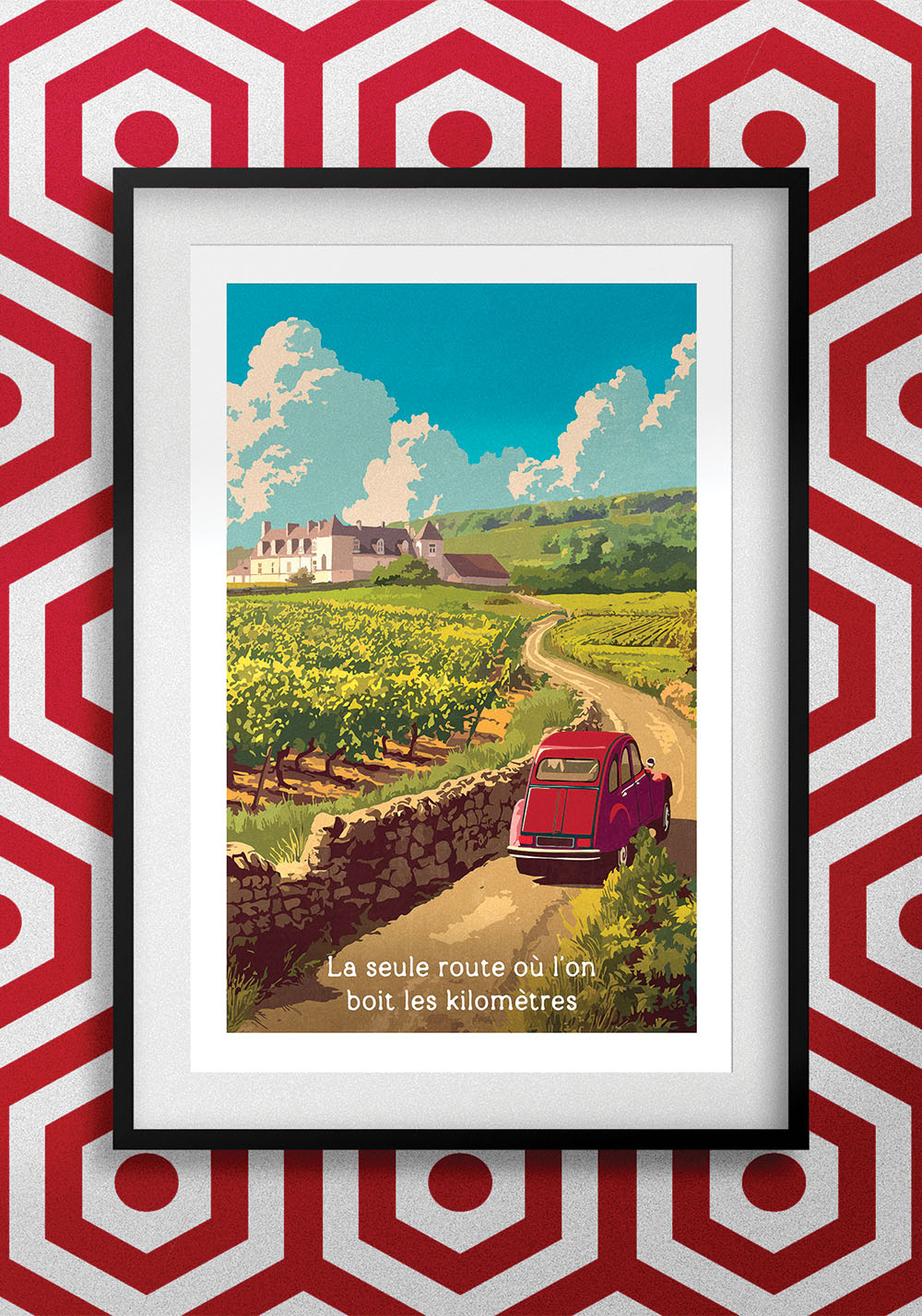 Poster vintage Bourgogne