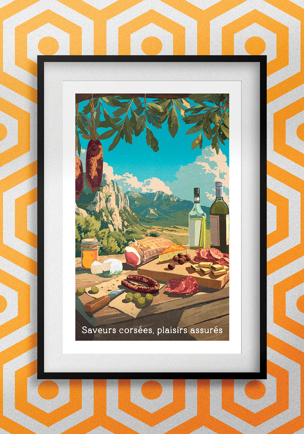 Poster vintage île de beauté