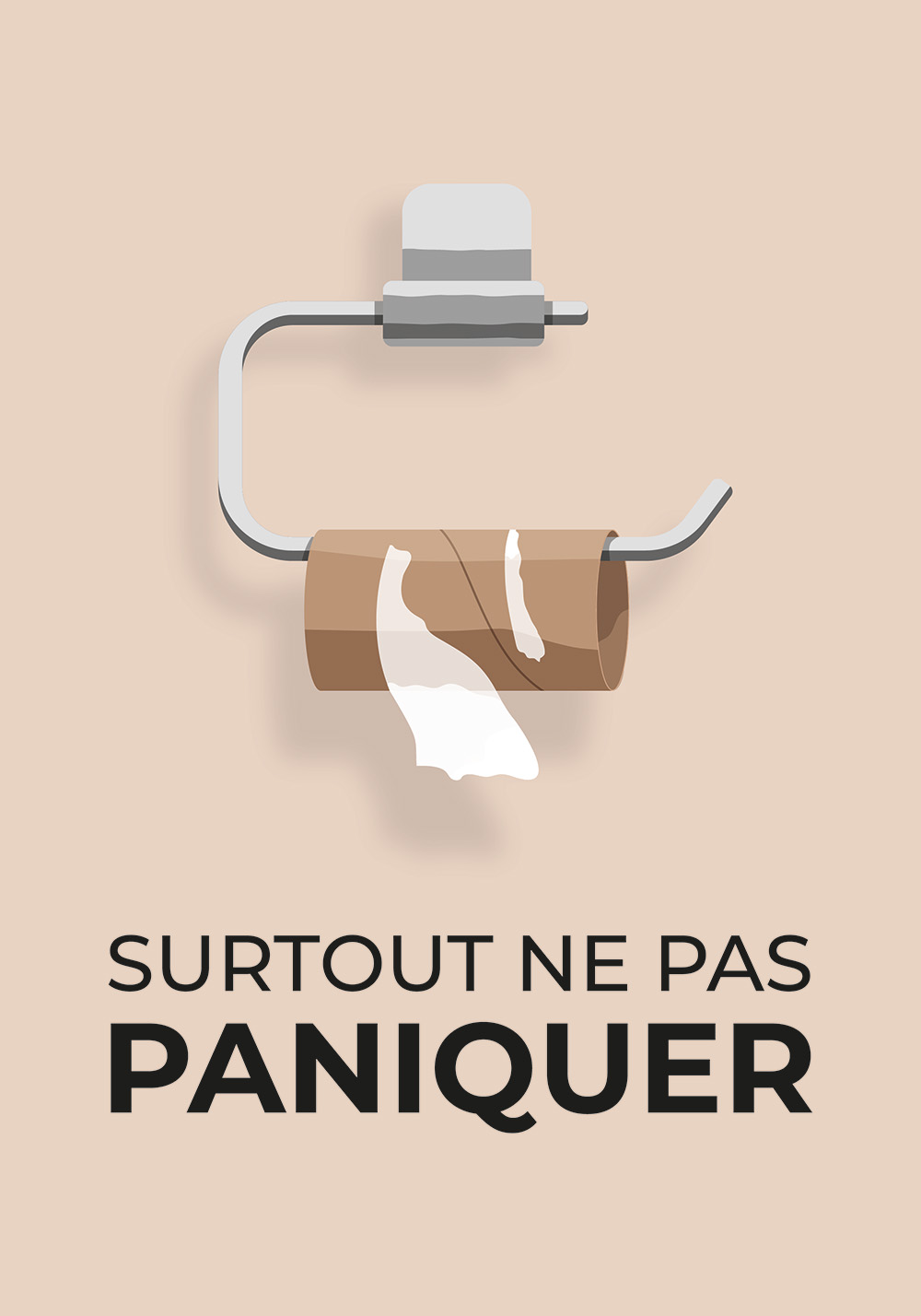 Poster WC humoristique