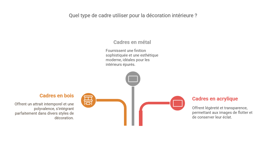 Cadre et décoration murale : L'art de sublimer vos espaces Quels types de cadres choisir pour votre décoration murale