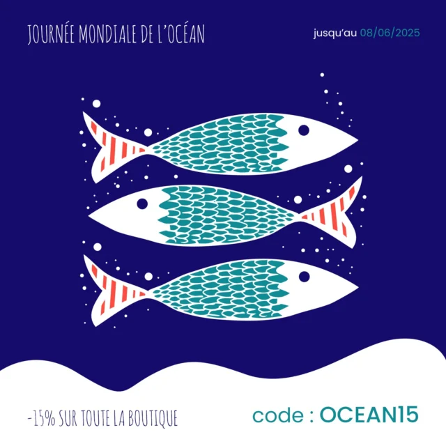 Célébrez la Journée mondiale de l'océan en grand 🌊🐋

Grâce à notre code promo « OCEAN15 », bénéficiez dès maintenant d'une réduction de -15% sur toutes les affiches de la boutique ! 
Ce code peut être utilisé sur votre panier ou la page de paiement et est valide jusqu’au 8 juin 2025.

L'occasion ici de rappeler que notre rapport à l'océan doit changer de toute urgence, car il reste encore de nombreux efforts à déployer pour le protéger et le préserver.

#oceans #oceansday #environnement #promo #reduction #affiche #posters