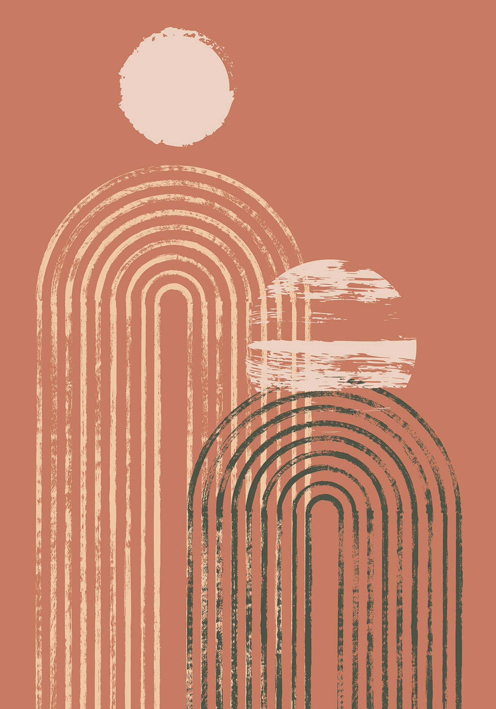 Composition abstraite pour cette affiche
