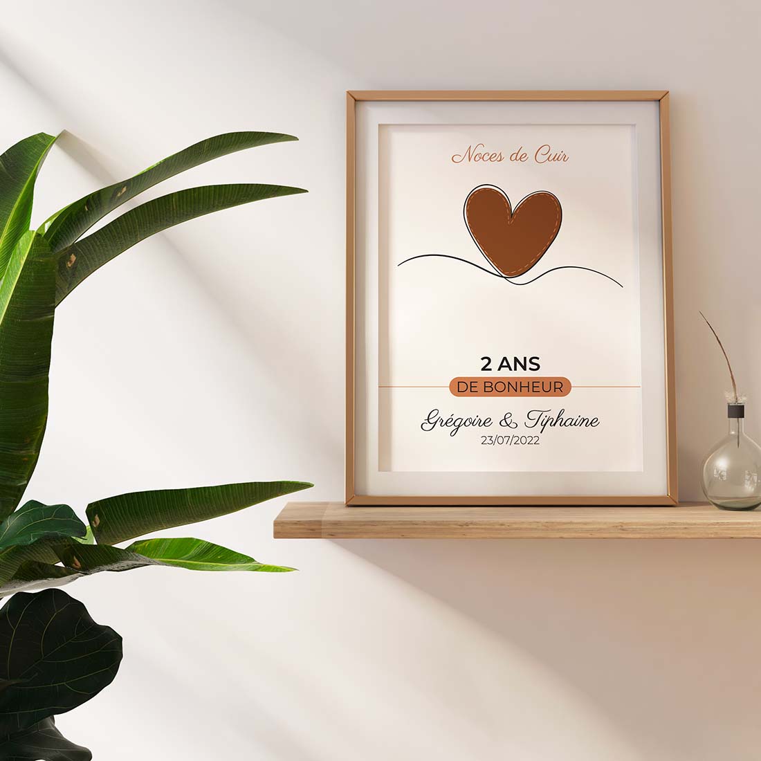 Affiche 2 ans de mariage