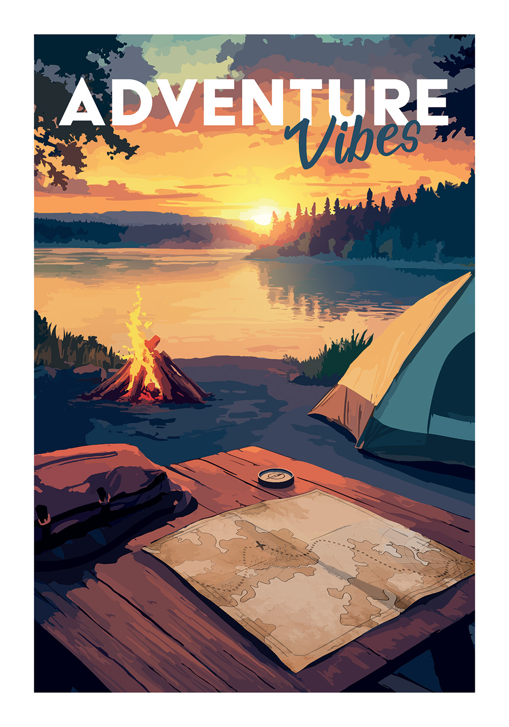 Adventure Vibes – Poster de Voyage