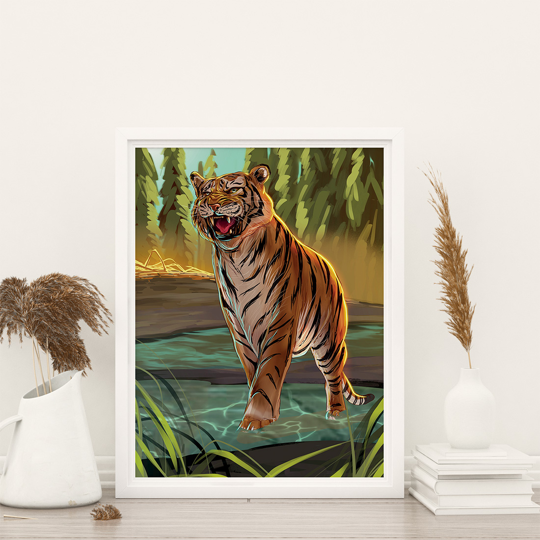Affiche carnivore tigre