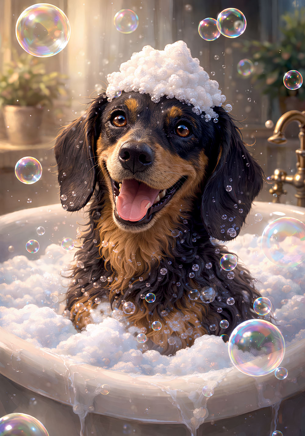Affiche chien teckel