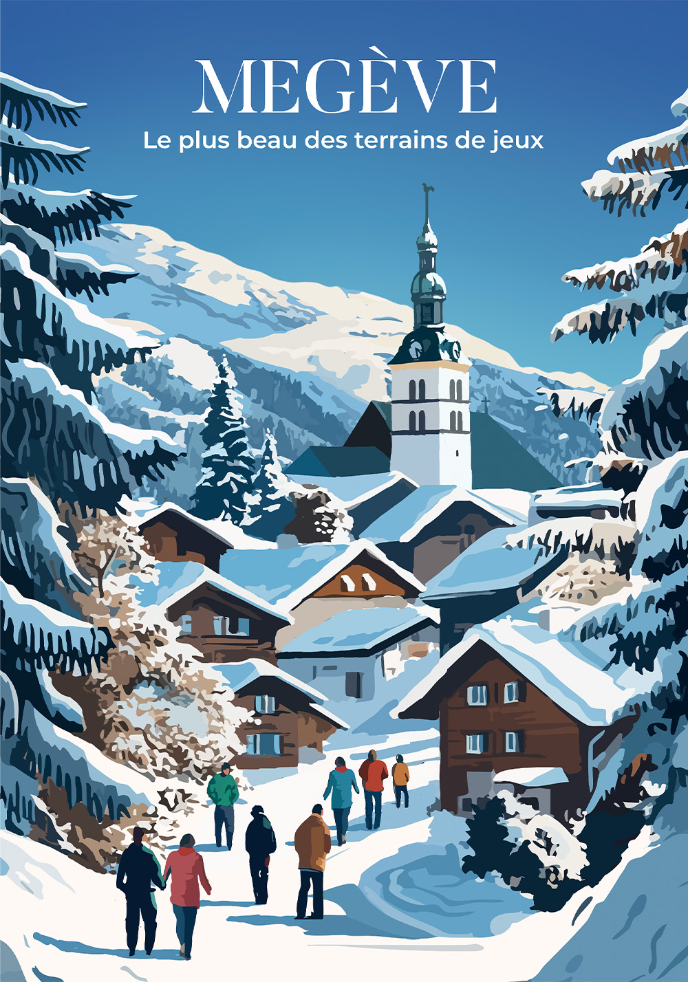 Affiche Megève – Poster Station de Ski