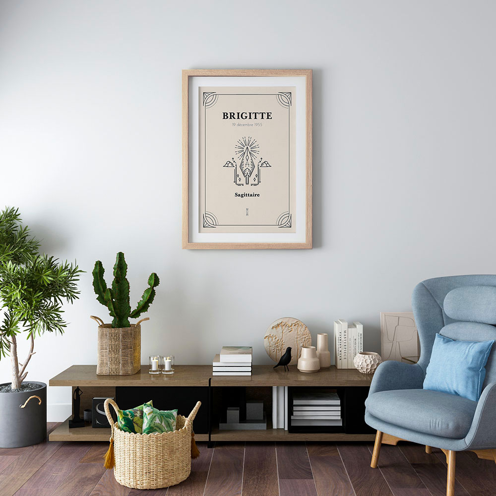 Affiche murale signe du zodiaque Sagittaire