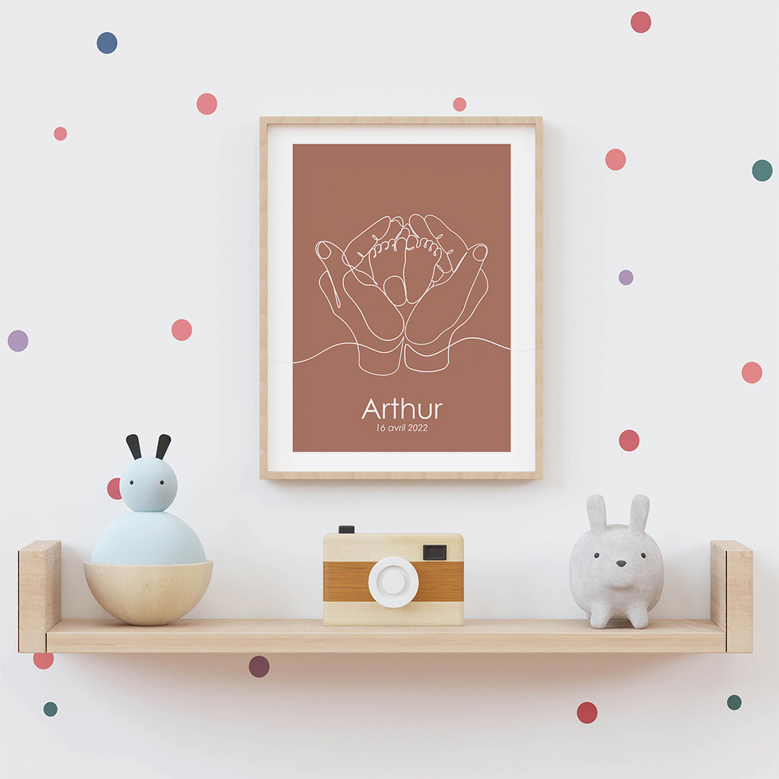 Affiche personnalisée naissance