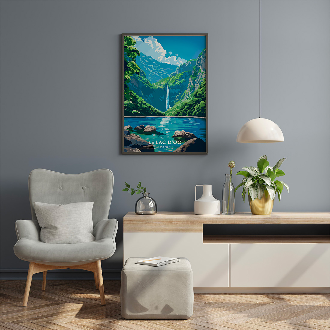 Affiche Pyrénées Lac D'Oô