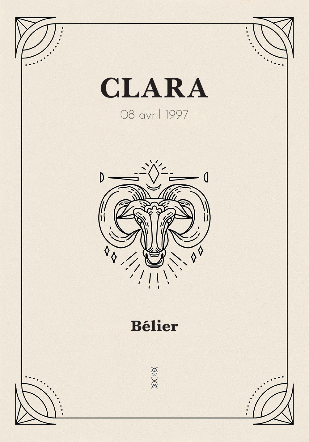 Affiche signe Bélier