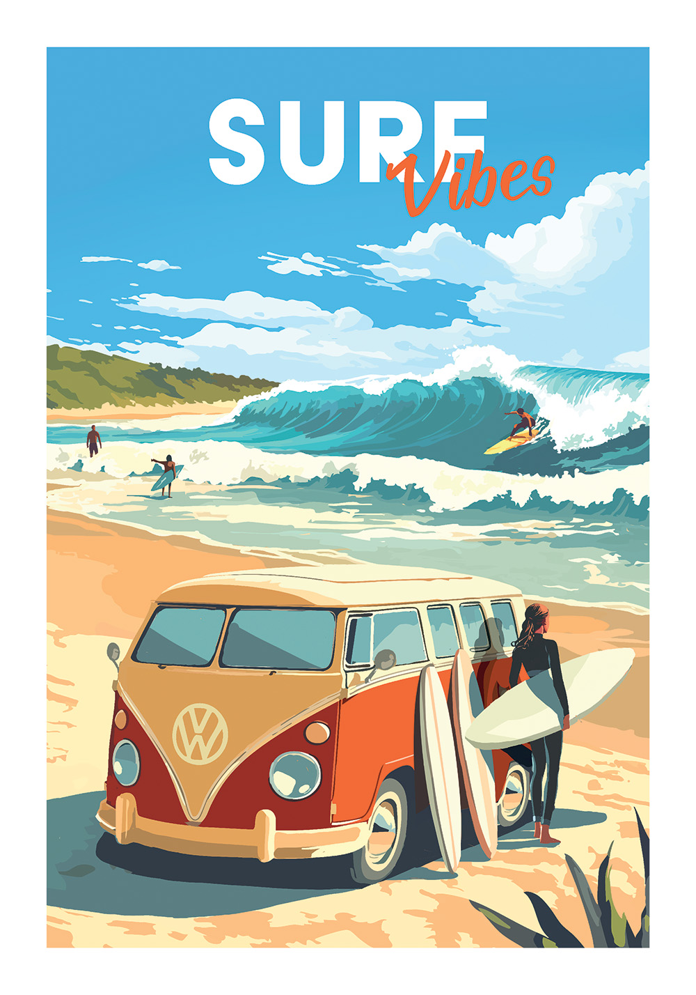 Affiche surf