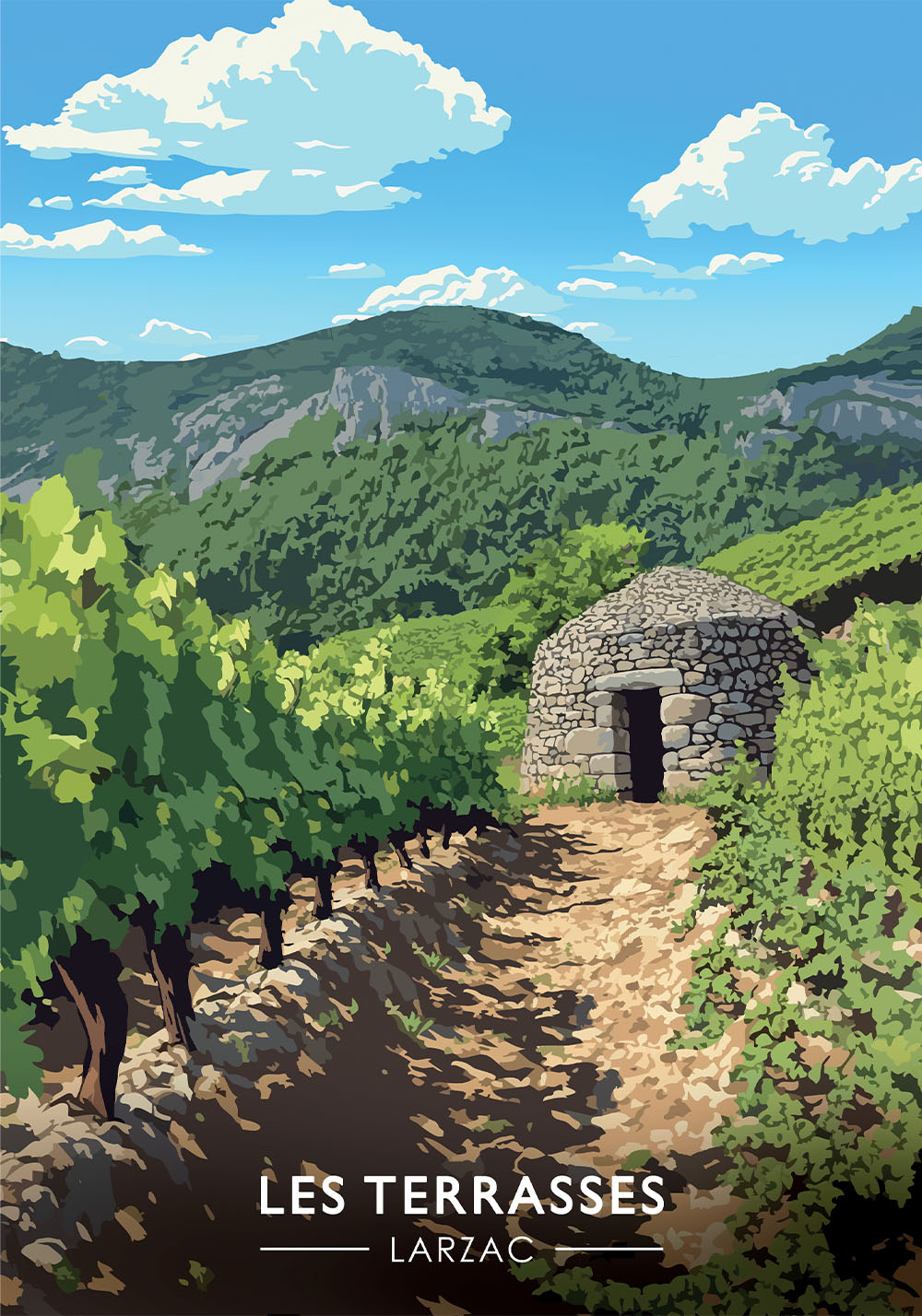 Affiche des Terrasses du Larzac