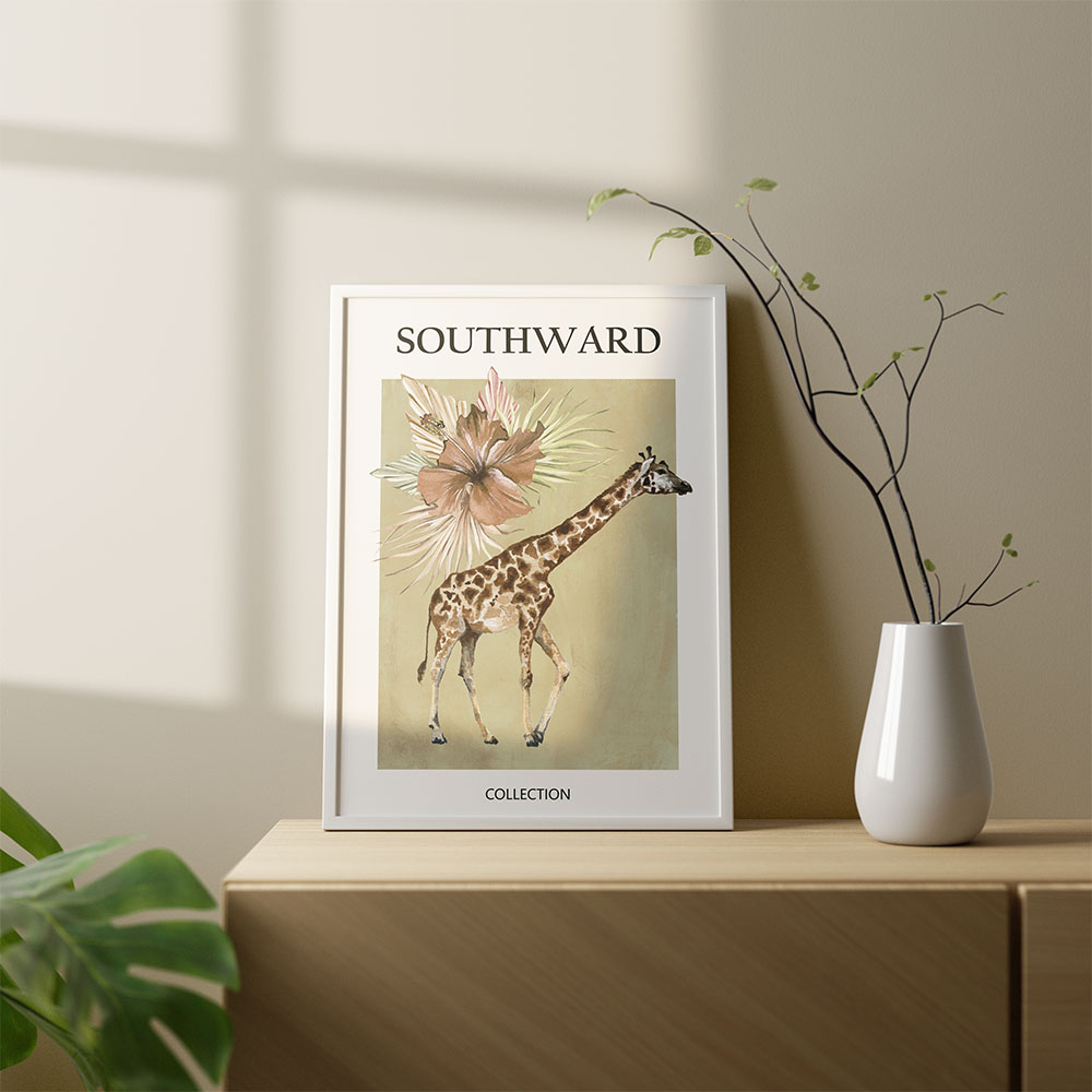 animal la girafe Poster