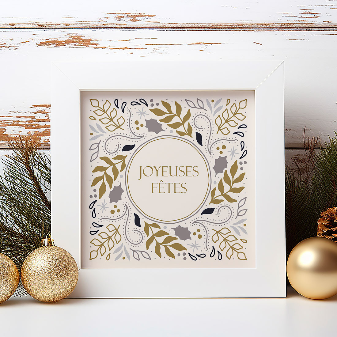Déco Noël joyeuses fêtes