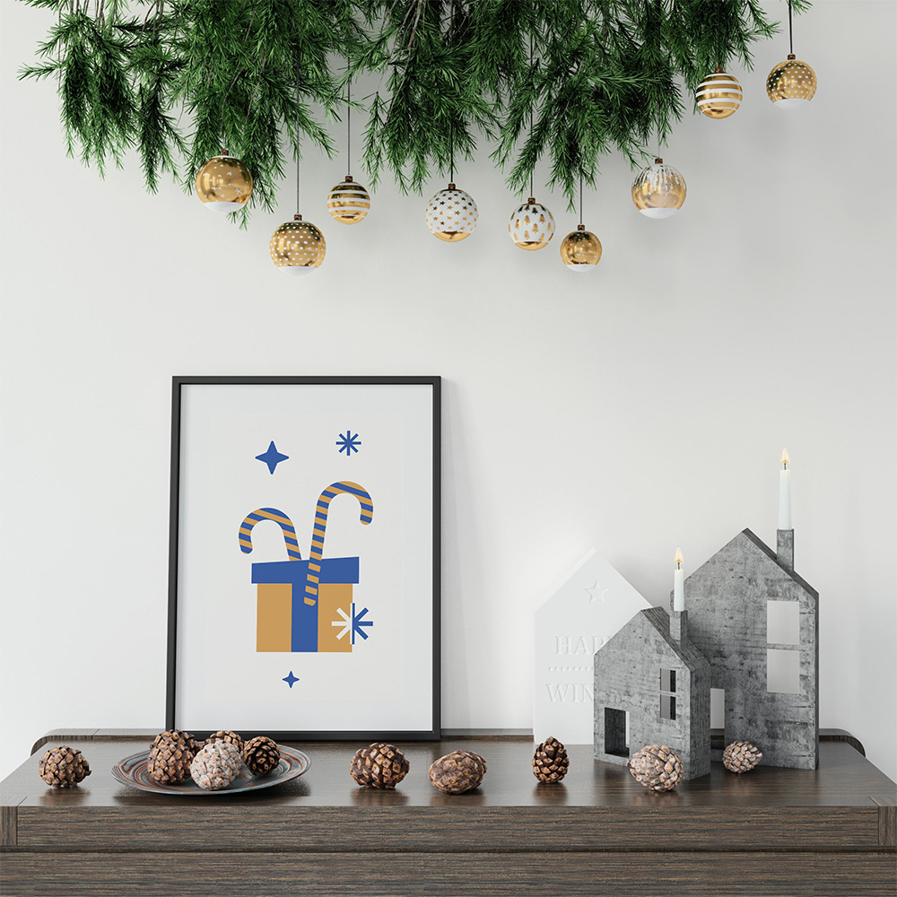 Déco paquet cadeau Noël