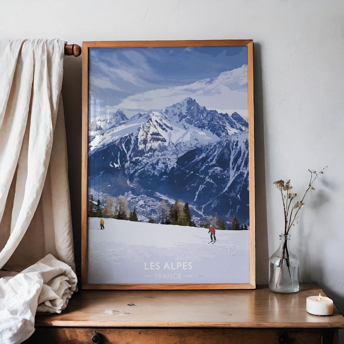 Les Alpes Poster montagnes