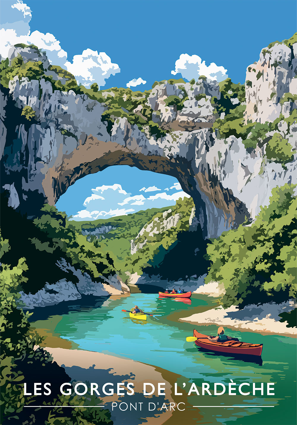 Poster Gorges de l'Ardèche