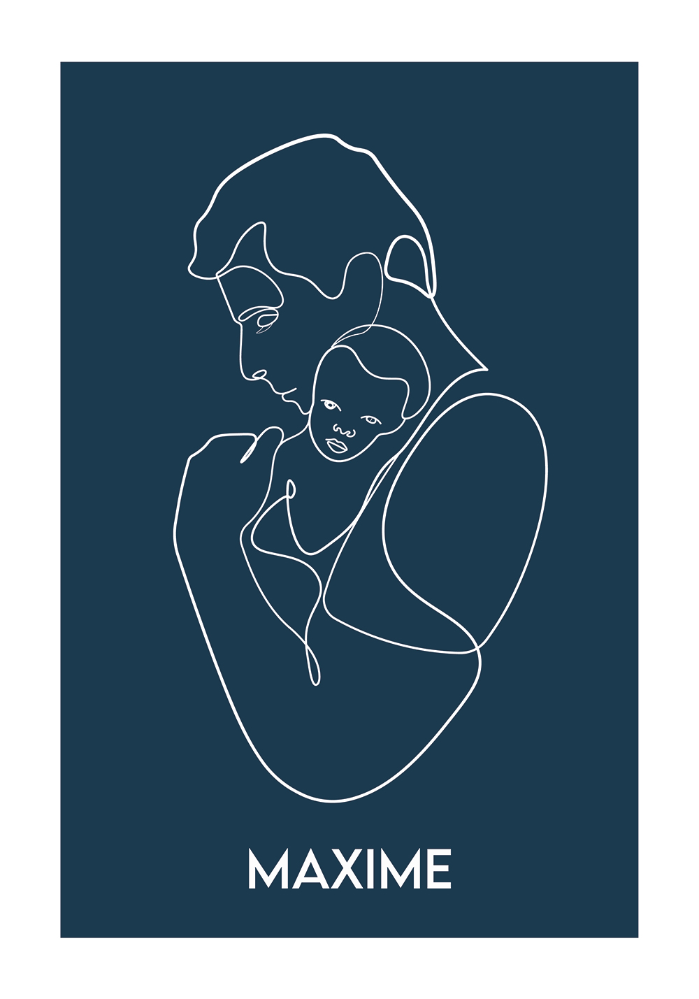Poster naissance papa