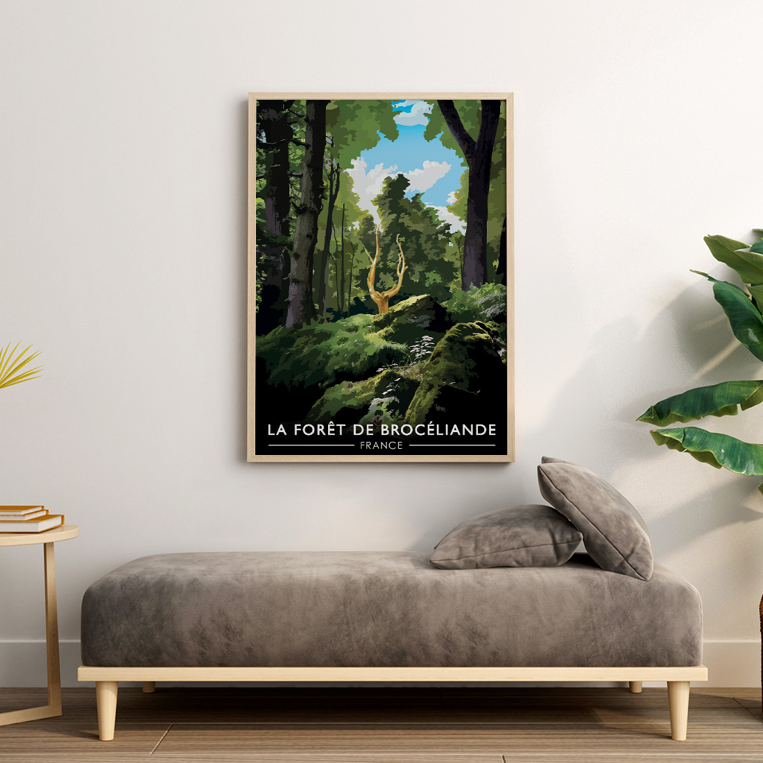 Poster Bretagne la Forêt de Brocéliande