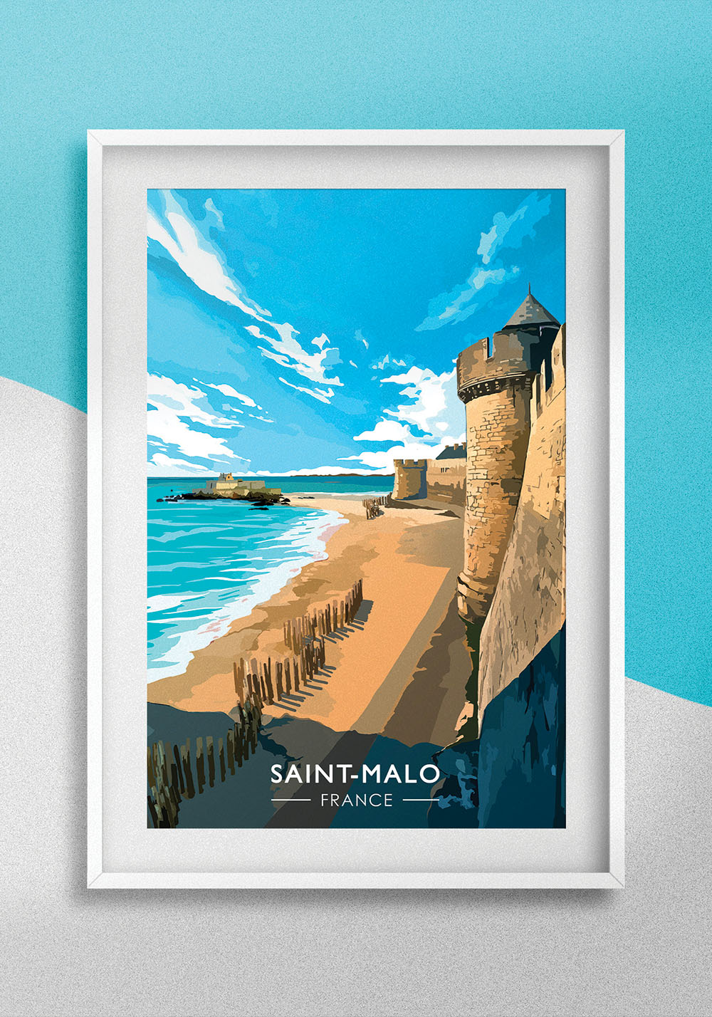 Poster Bretagne Saint-Malo