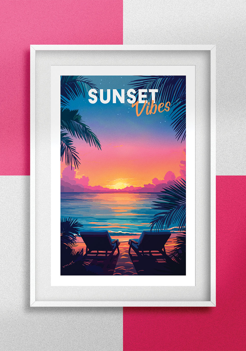 Poster coucher de soleil