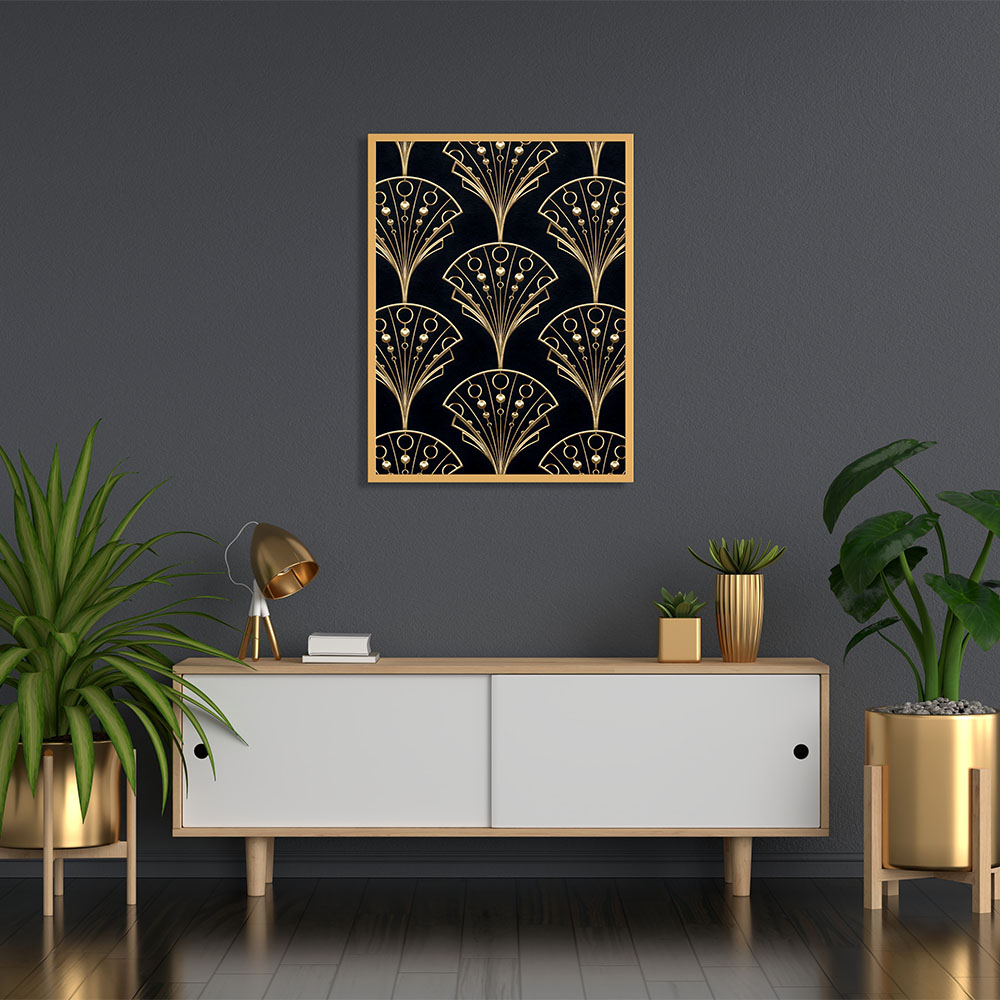 Poster doré noir