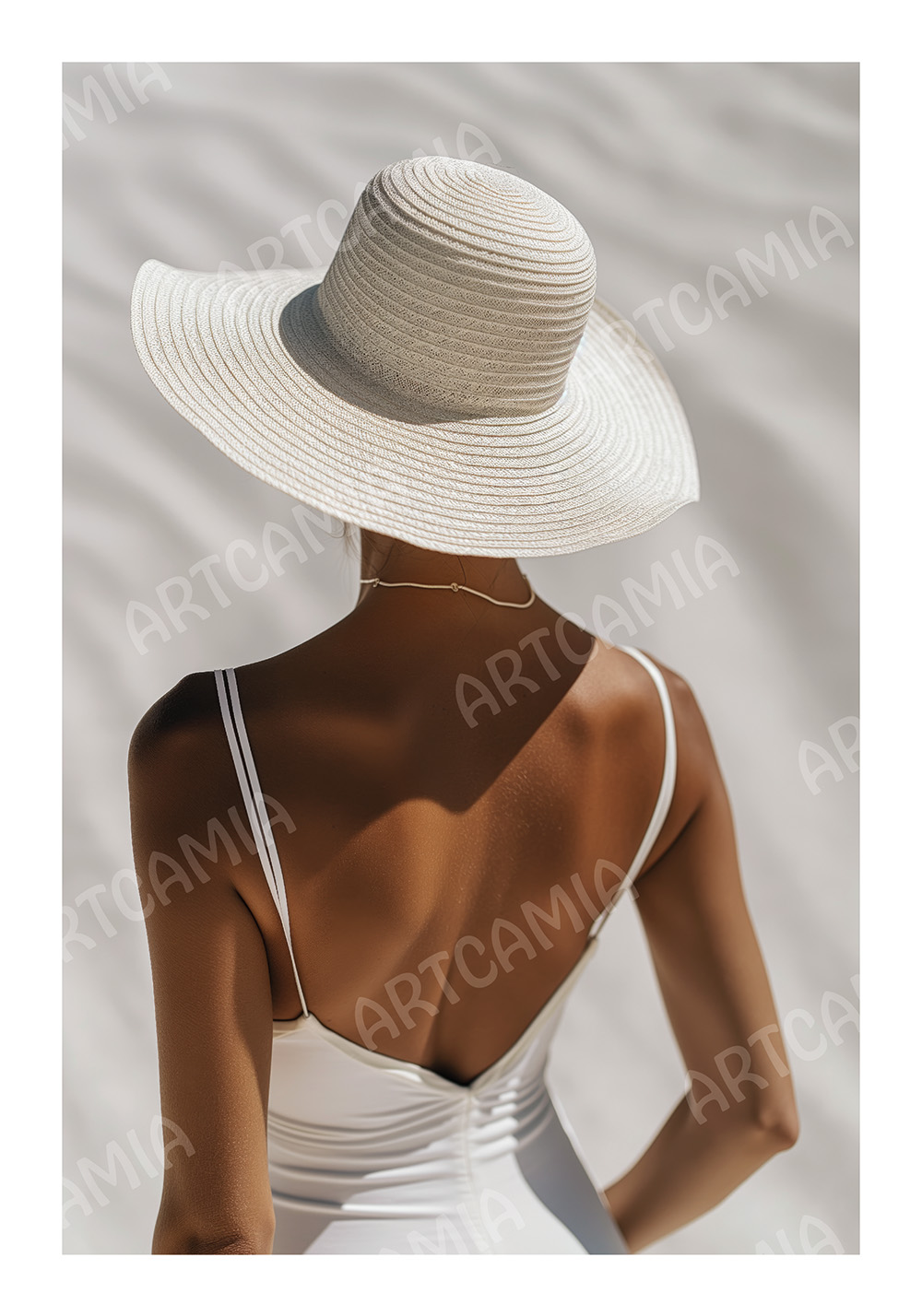 Poster femme chapeau