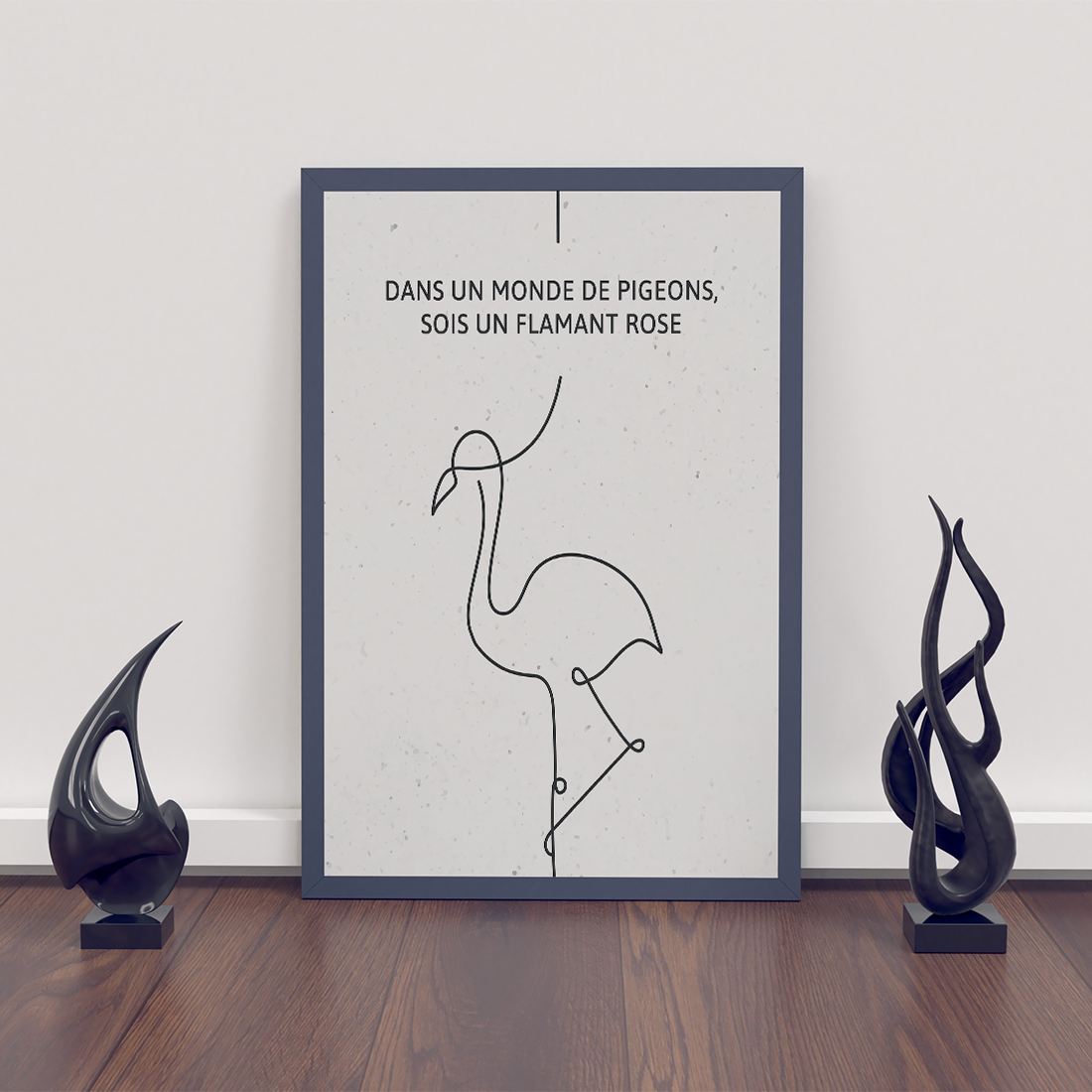 Poster flamant rose
