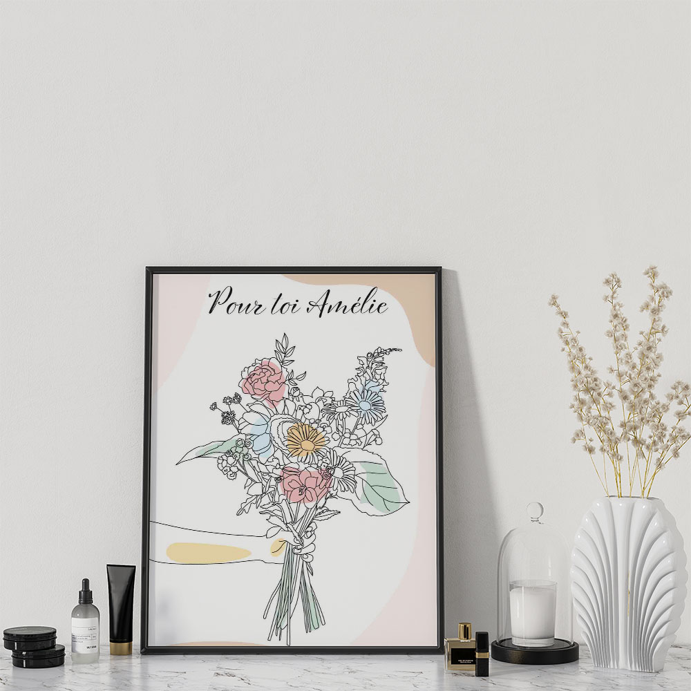 Poster fleurs des champs