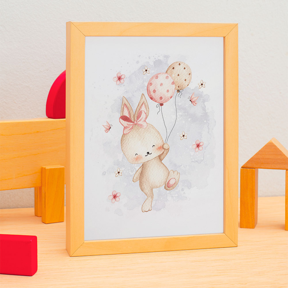 Poster lapin volant