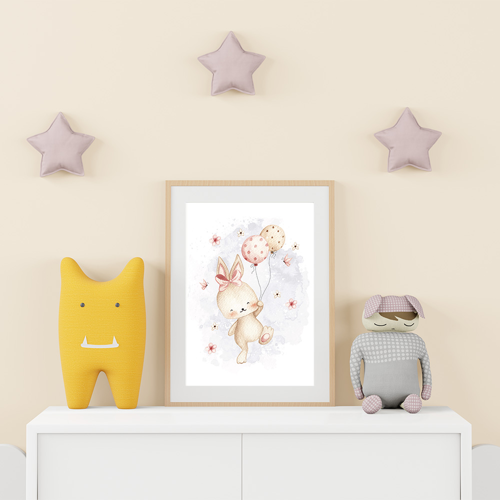 Poster lapine enfant