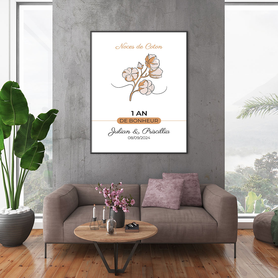 Poster mariage couple