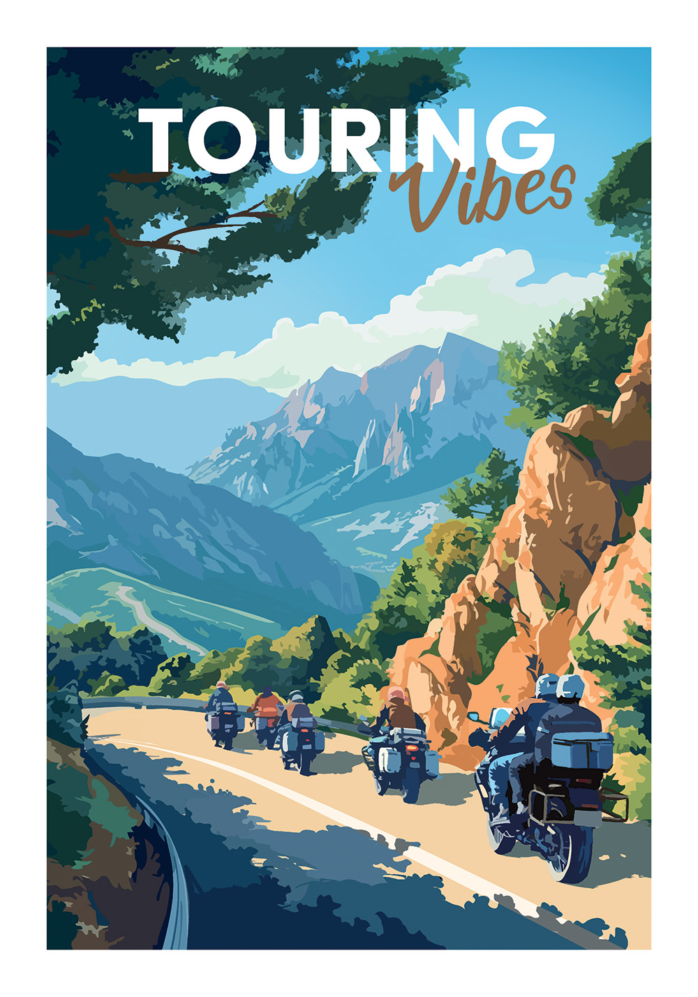 Poster moto vintage