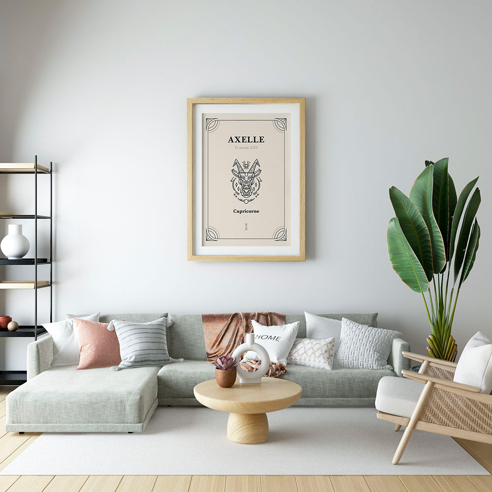 Poster mural astrologie Capricorne