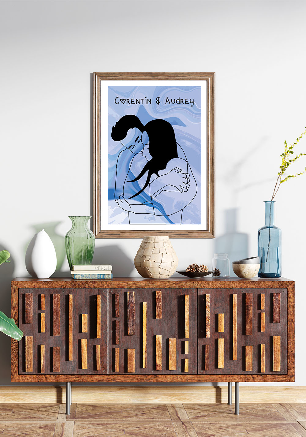 Poster personnalisé amoureux