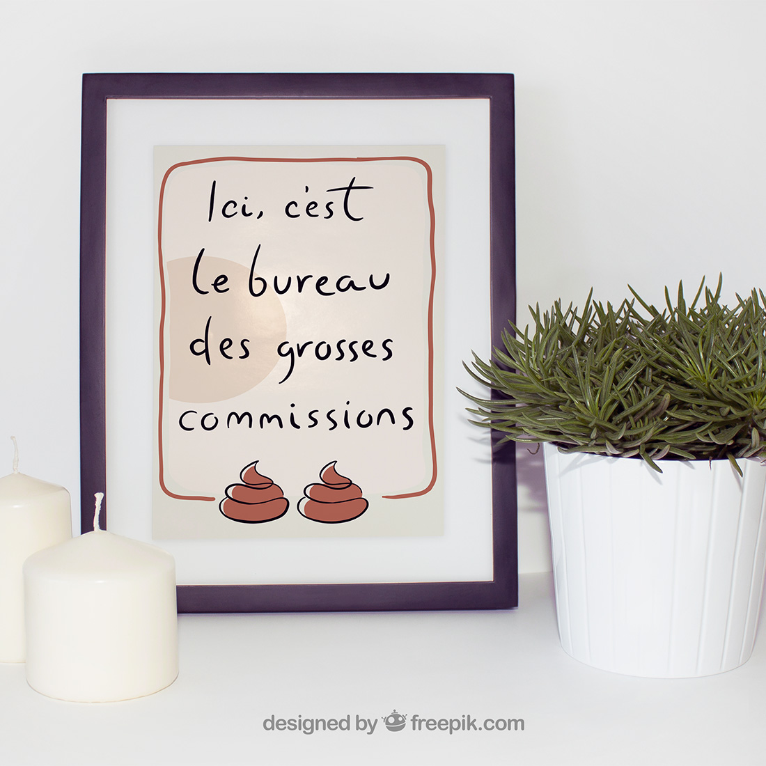 Poster pour les toilettes