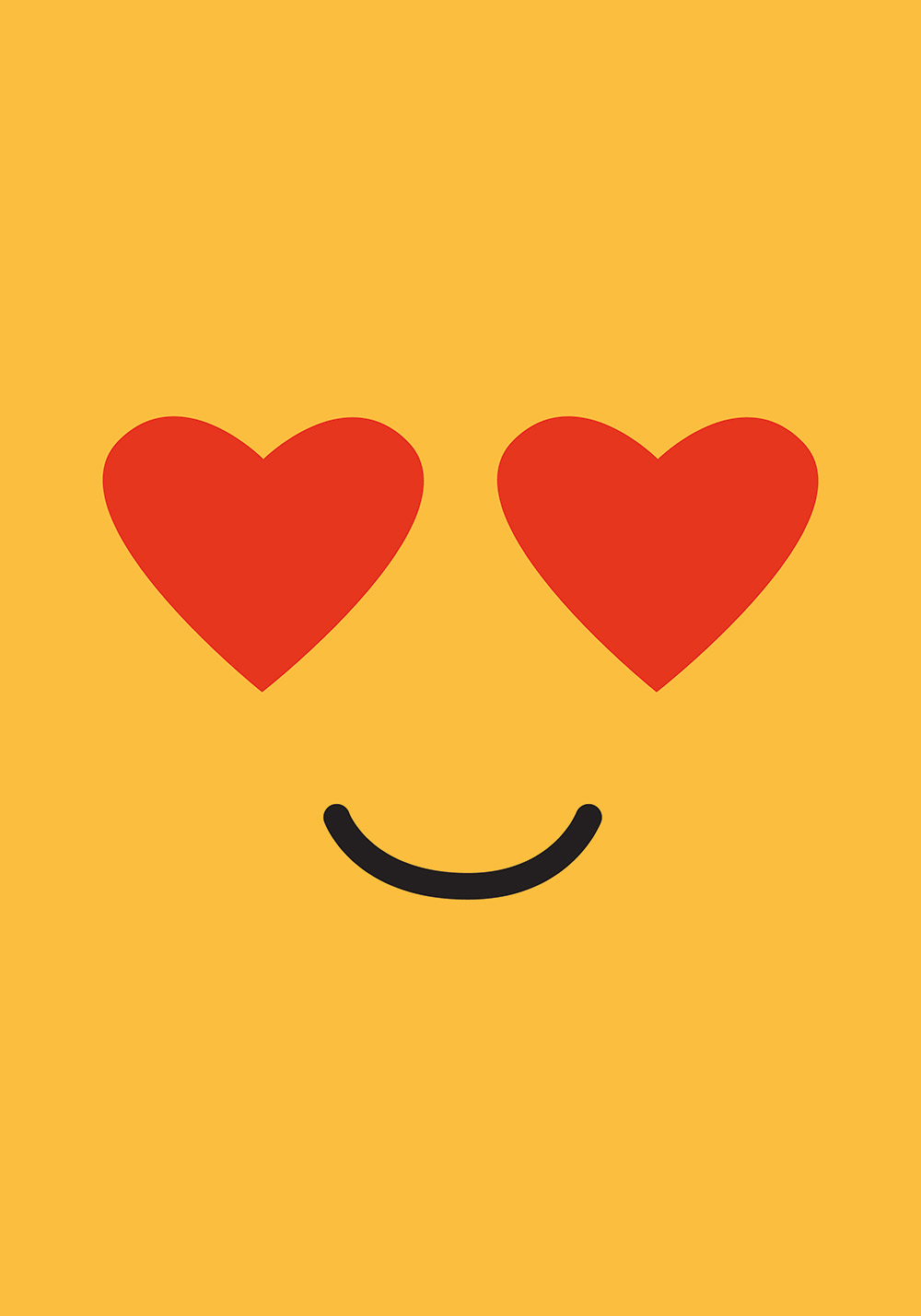 Poster smiley amour