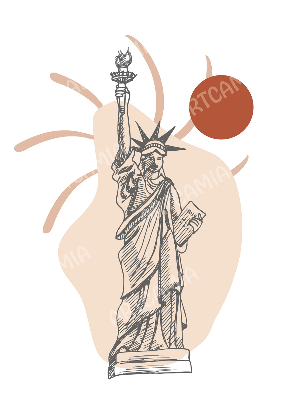 Poster Statue de la Liberté