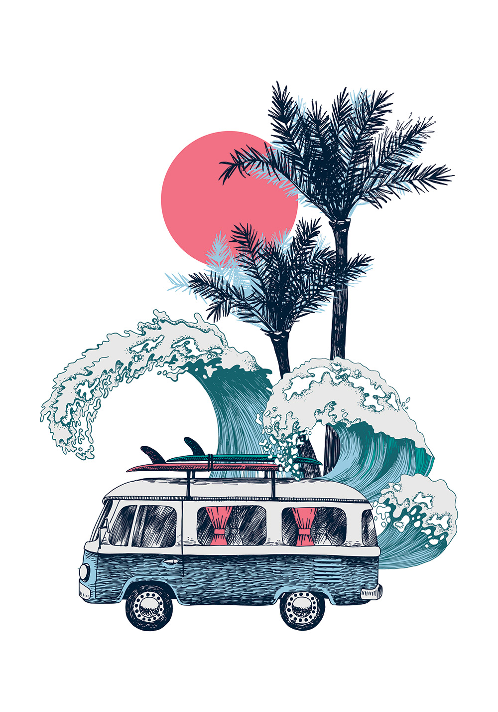 Poster surf trip
