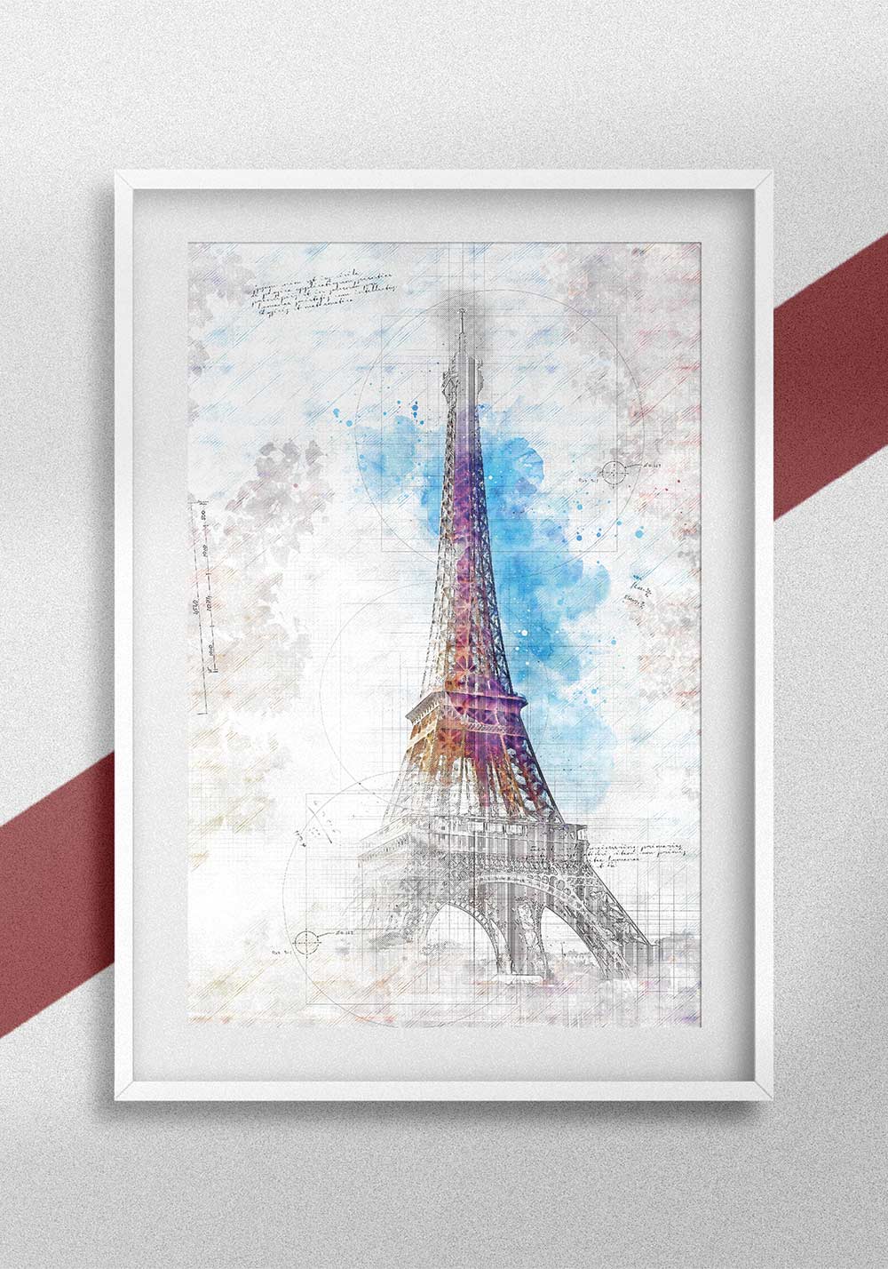 Tour Eiffel Affiche France Artcamia